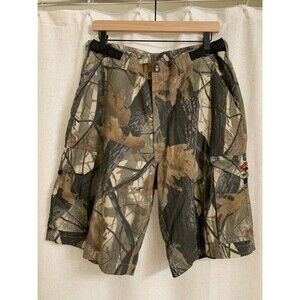 Merrill & Forbes RANGER 11” Mens 100% Cotton Camo Cargo Shorts Realtree Style 34